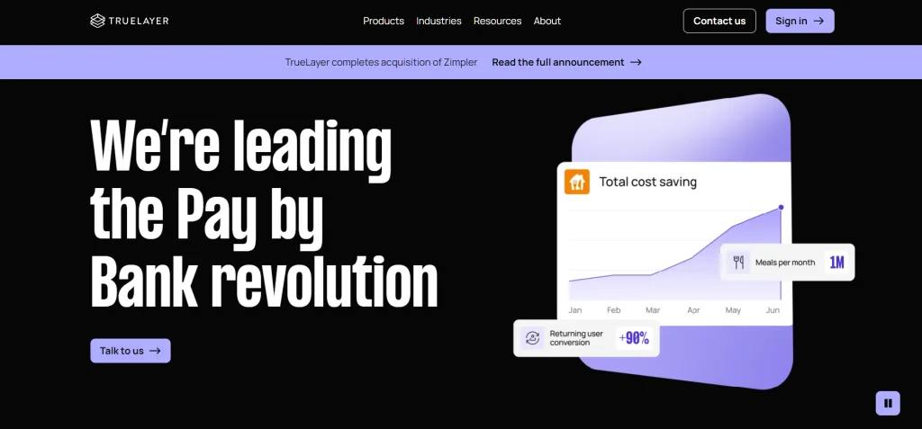 TrueLayer is a UK-headquartered open banking platform primarily focused on payment initiation. 