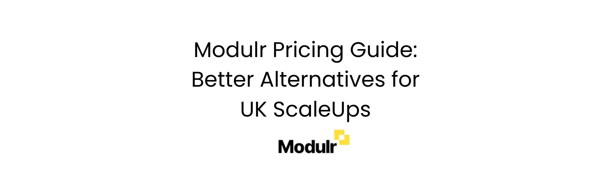 Modulr Pricing Guide