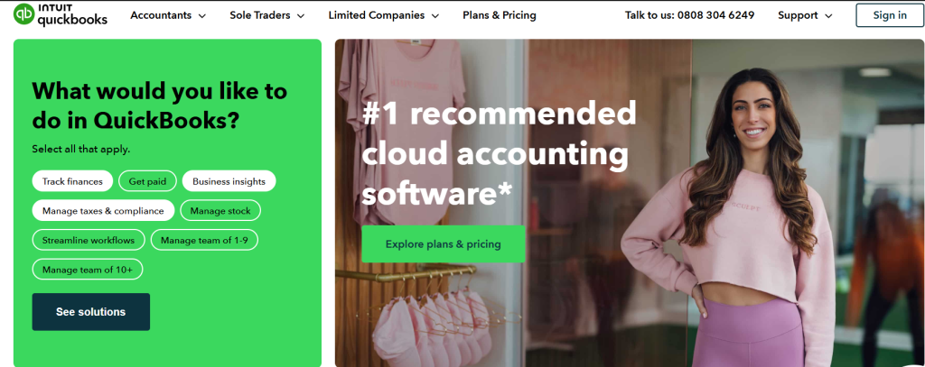 Top 10 Accounting Software in the UK 3 Quick Books