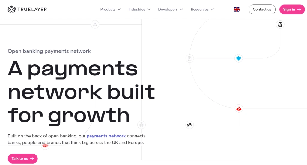 Truelayer homepage