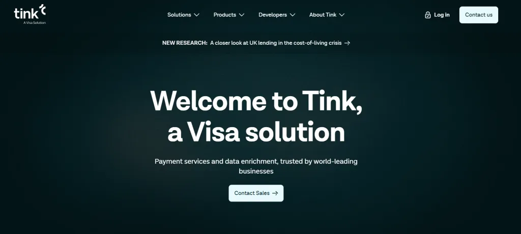 Tink homepage