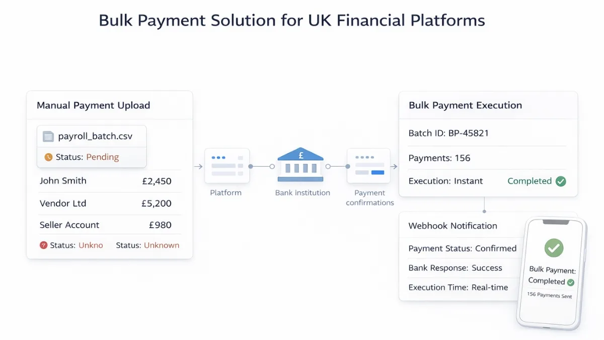 Bulk Payment Solution for UK Financial Platforms 6 Bulk Payment Solution for UK Financial Platforms