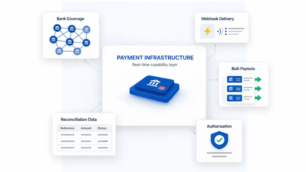 Real Time Payments UK: Why Platforms Are Moving from Card Settlement to Instant Bank Transfers 4 What Platforms Need From Real Time Payment Infrastructure