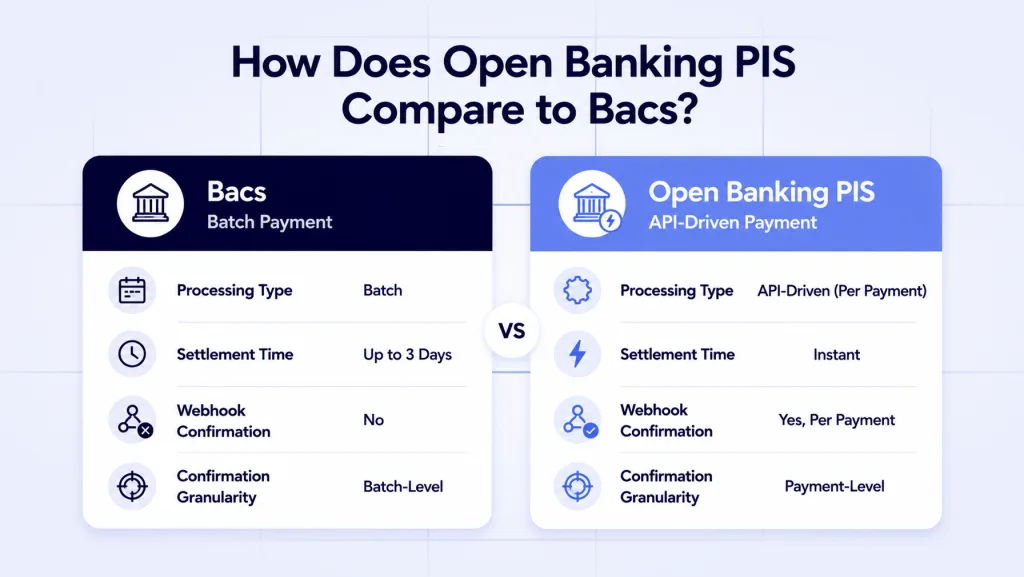 How Does Open Banking PIS Compare to Bacs